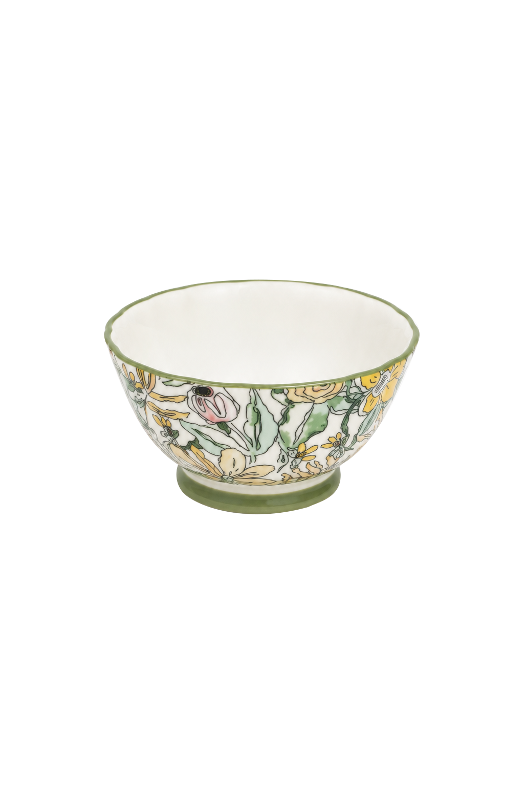 Terracera English Garden Floral ceramic rice bowl