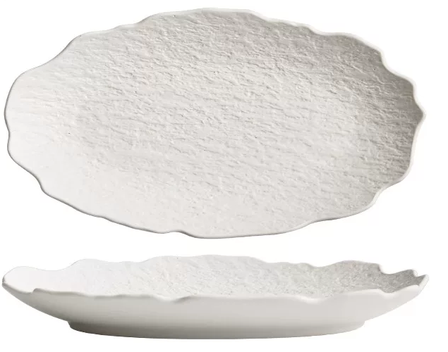 Haute Stone Tableware — Fish Platter — White