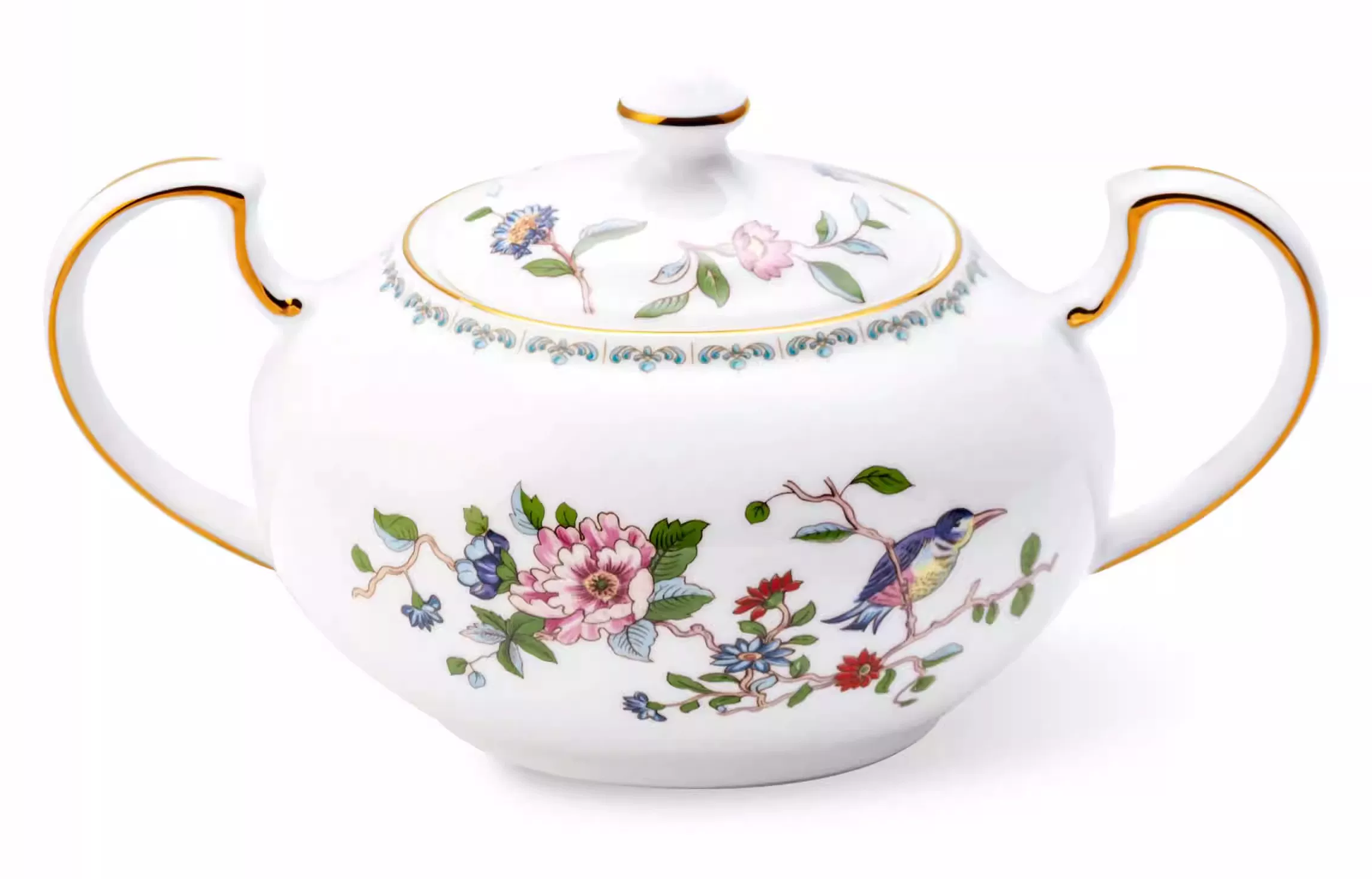 The Imperial Botanical Gold Collection — Lidded Sugar Bowl — Botanical